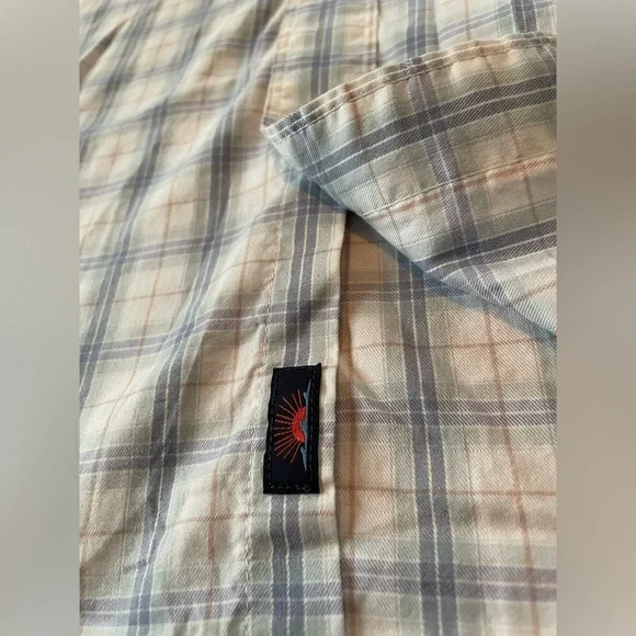 Faherty Button Down Shirt Men’s Size XXL Plaid Blue White Preppy Long Sleeve - Picture 4 of 12